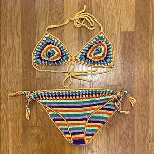 AMAZING vintage crocheted bikini